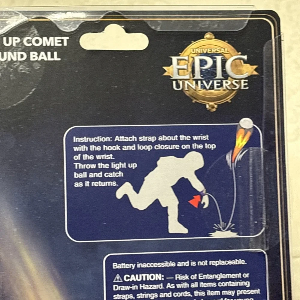 Universal Epic Universe Stardust Racers Light Up Comet Rebound Ball EXCLUSIVE